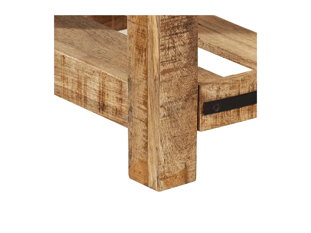 Mesa consola de madera maciza de mango 100x35x75 cm