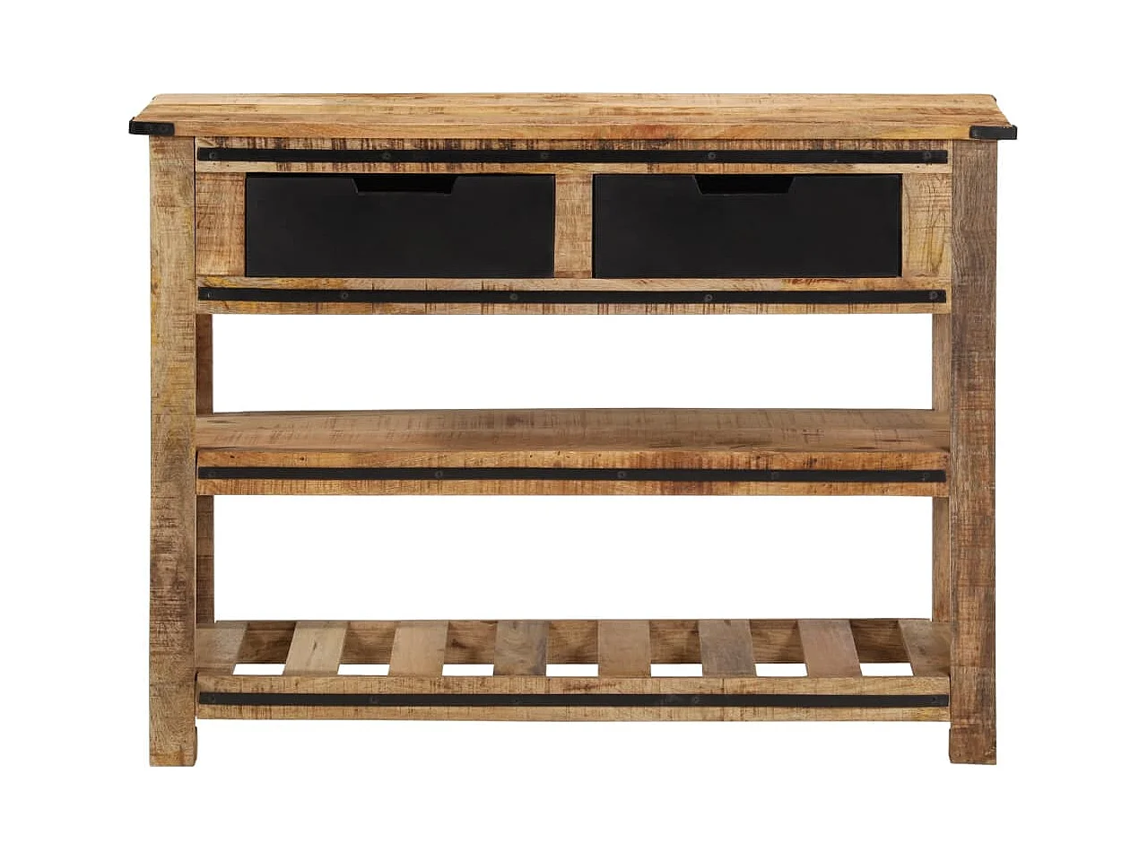 Table console 100x35x75 cm bois de manguier massif