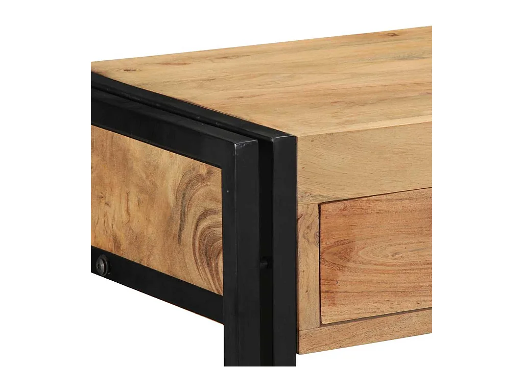 Mesa Consola Marrón 90 x 33 x 75 cm madera maciza de acacia