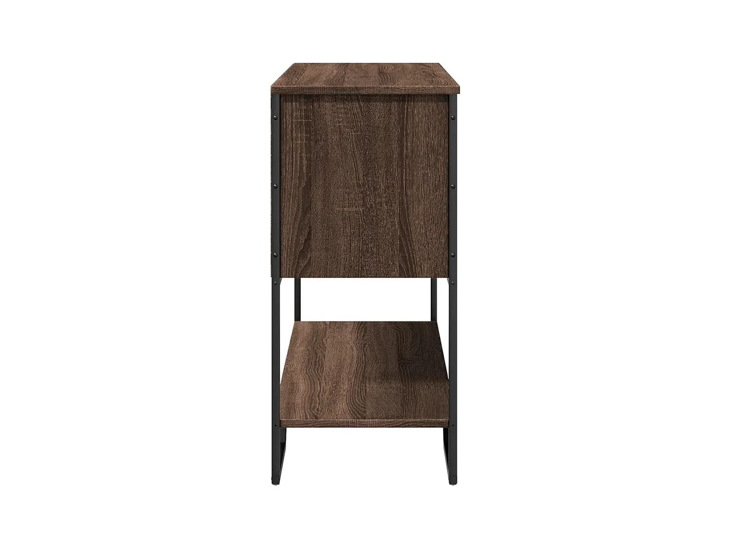 Mesa consola madera de ingeniería marrón roble 100x35x74,5 cm