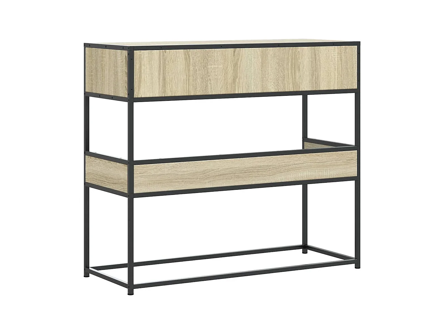 Mesa consola de madera de ingeniería roble Sonoma 90x35x80 cm
