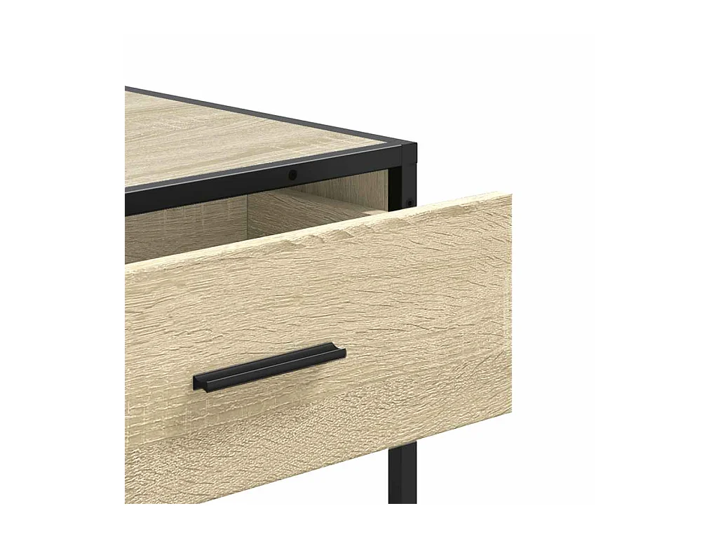 Mesa consola de madera de ingeniería roble Sonoma 90x35x80 cm