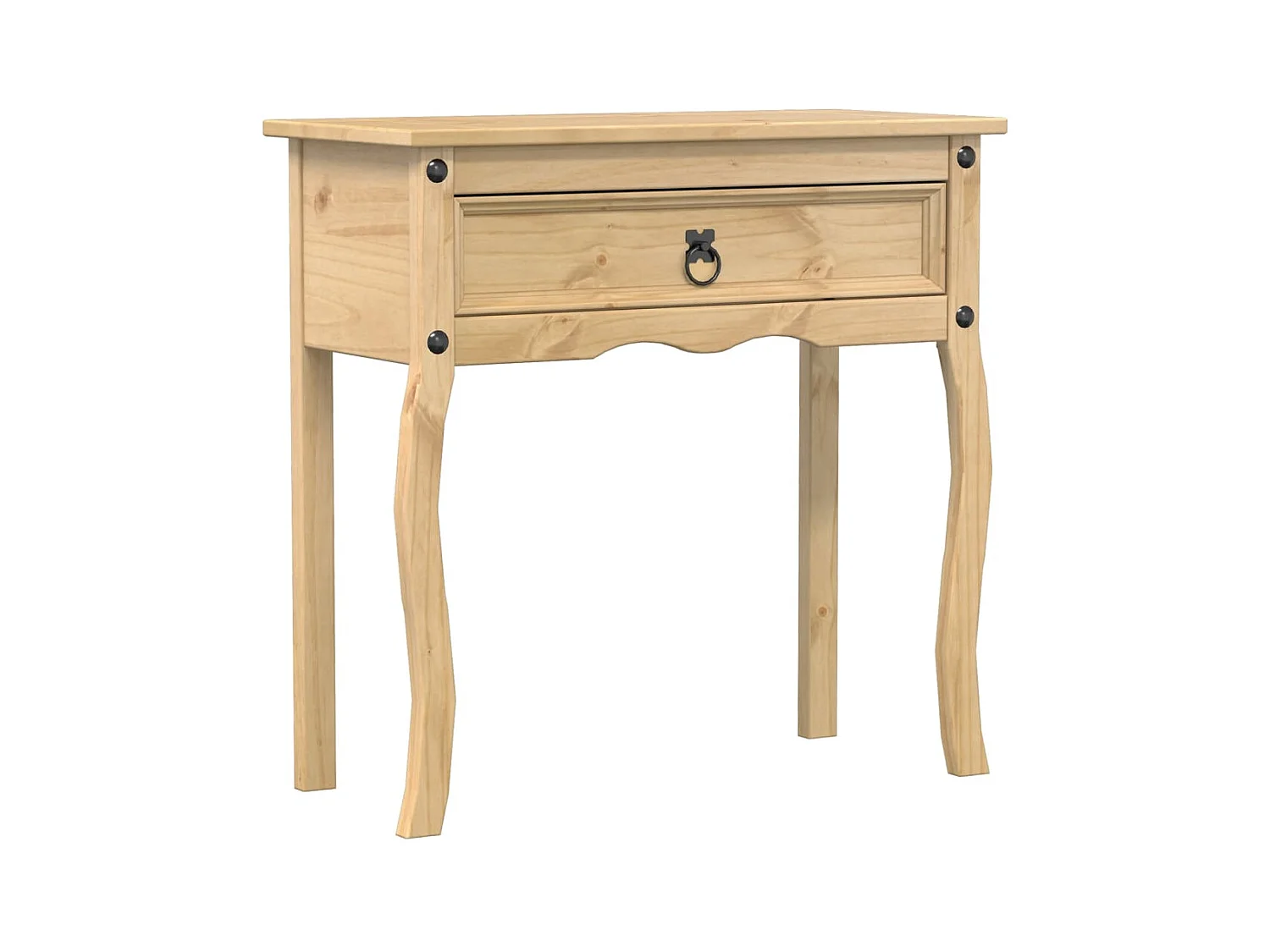 Table console Corona 73x35x73 cm bois de pin massif