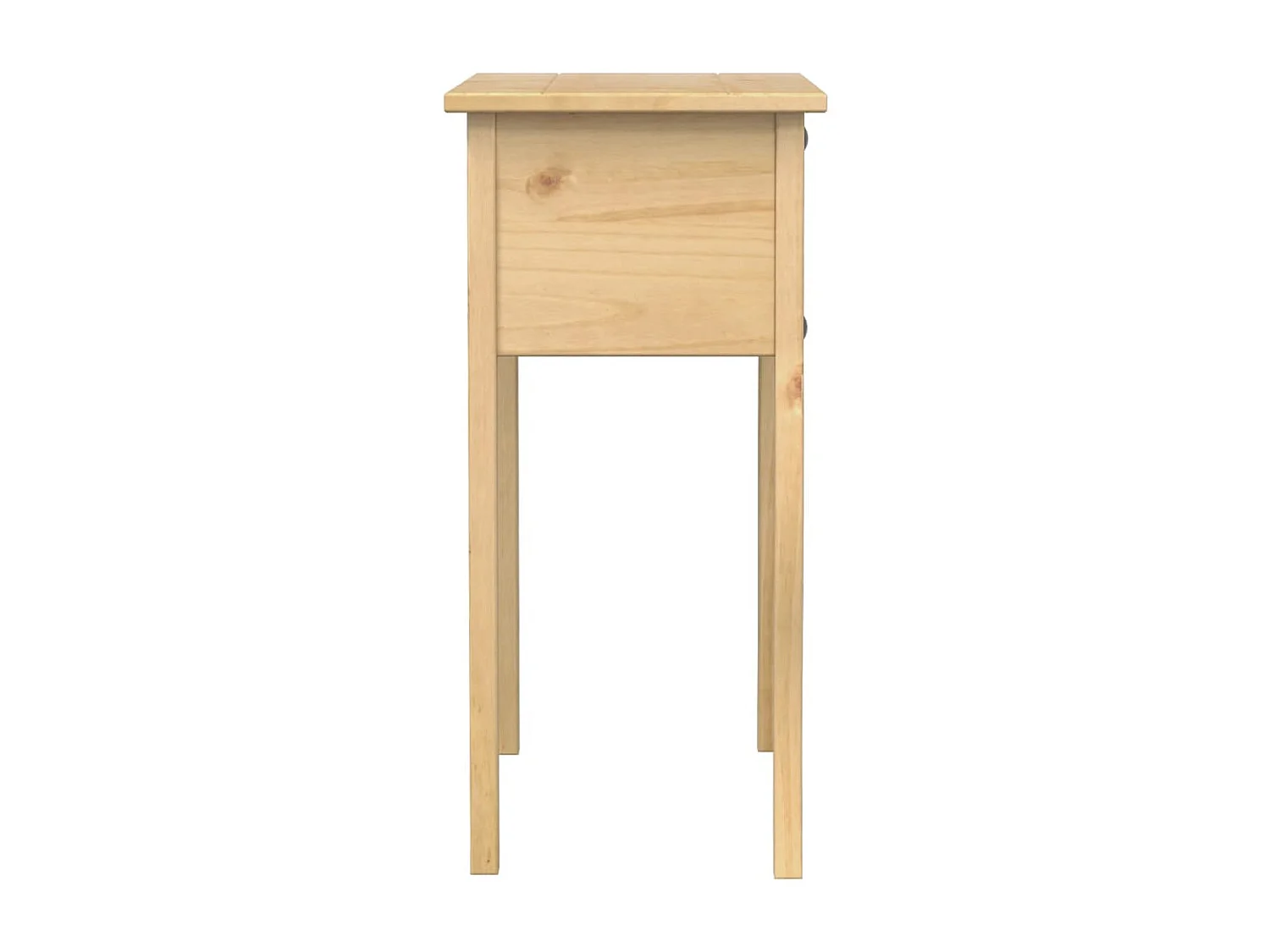 Table console Corona 73x35x73 cm bois de pin massif