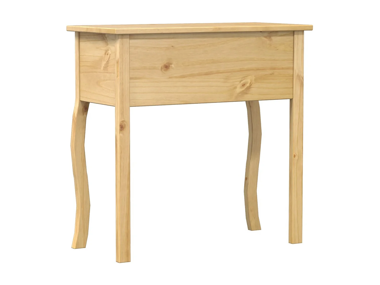 Table console Corona 73x35x73 cm bois de pin massif