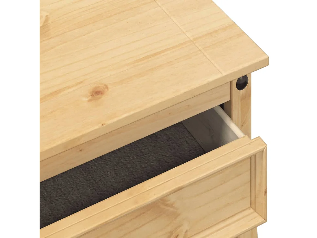 Table console Corona 73x35x73 cm bois de pin massif