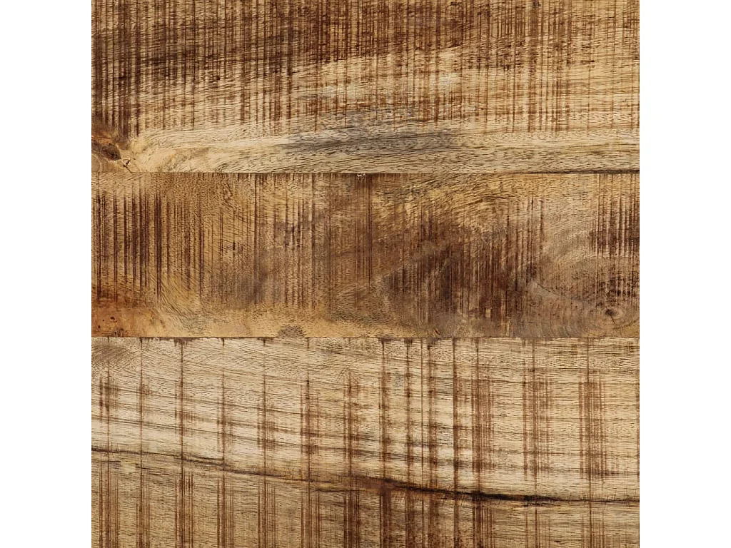 Mesa consola madera maciza de mango rugosa 100x35x70 cm
