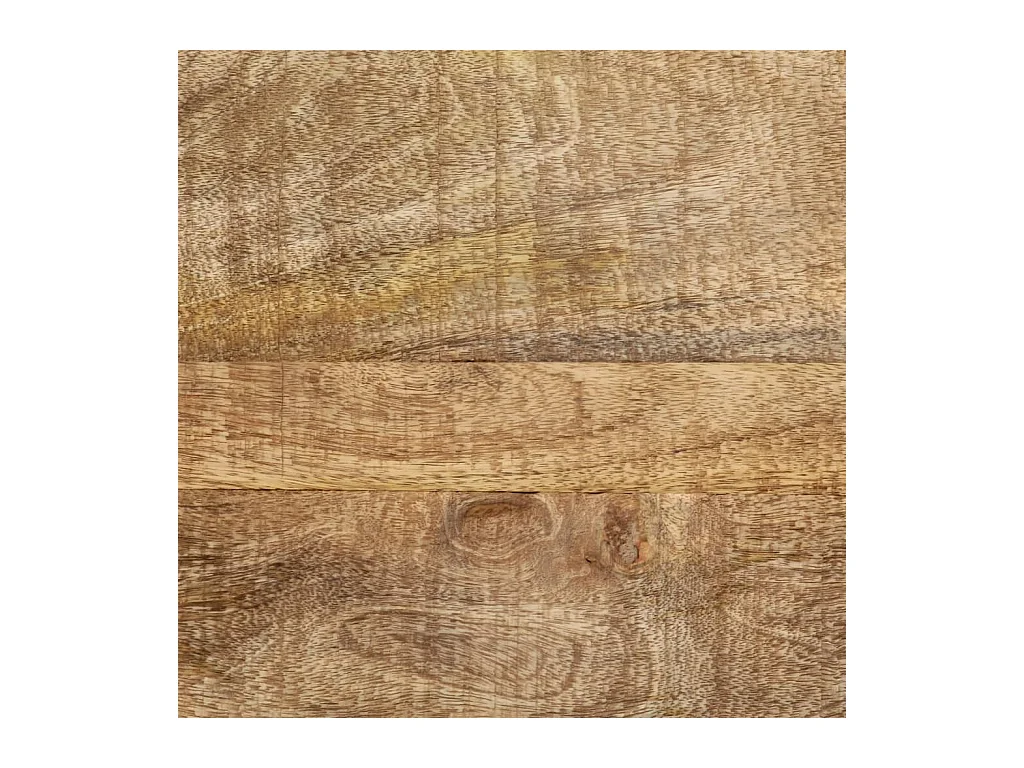 Mesa consola madera maciza de mango rugosa 70x35x70 cm
