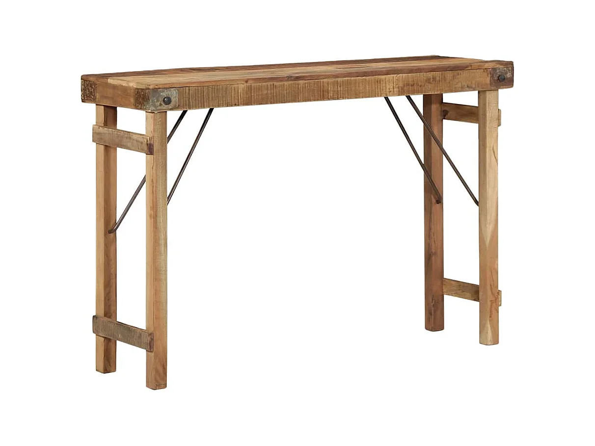 Mesa Consola Marrón 110 x 35 x 76 cm Madera maciza recuperada