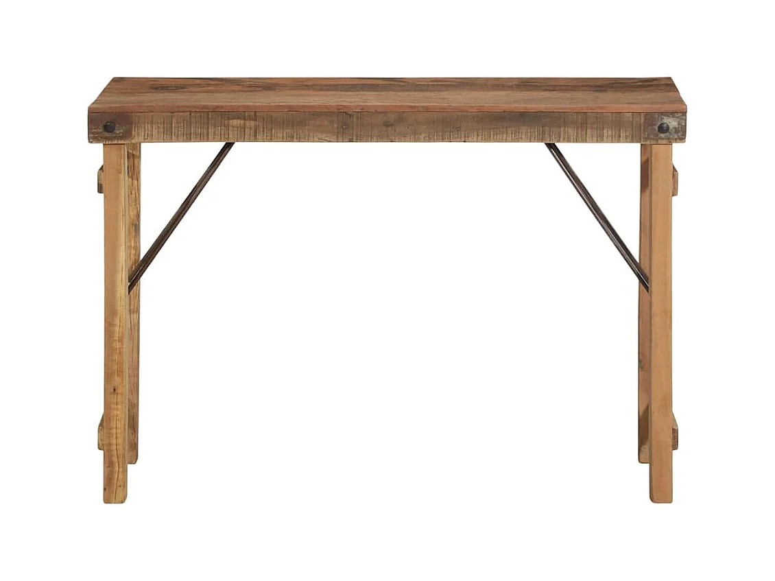 Mesa Consola Marrón 110 x 35 x 76 cm Madera maciza recuperada