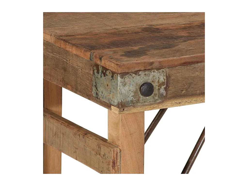 Mesa Consola Marrón 110 x 35 x 76 cm Madera maciza recuperada