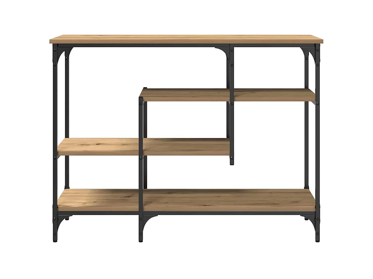 Table Console avec étagère chêne artisanal 100 x 35 x 75 cm