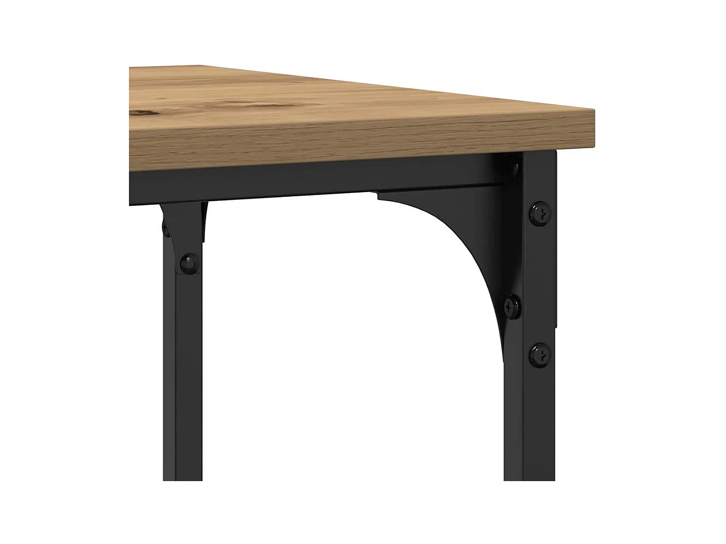 Table Console avec étagère chêne artisanal 100 x 35 x 75 cm