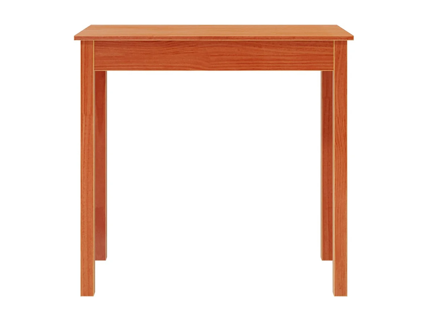 Table console marron miel 80x40x75 cm bois massif de pin