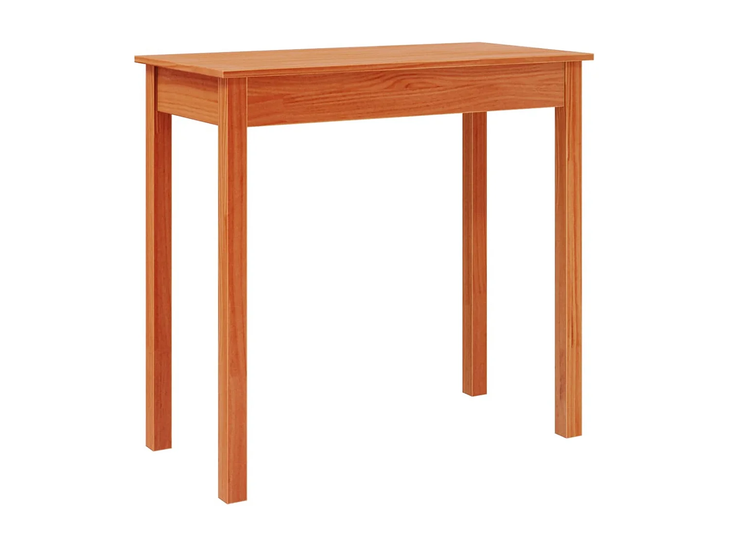 Table console marron miel 80x40x75 cm bois massif de pin