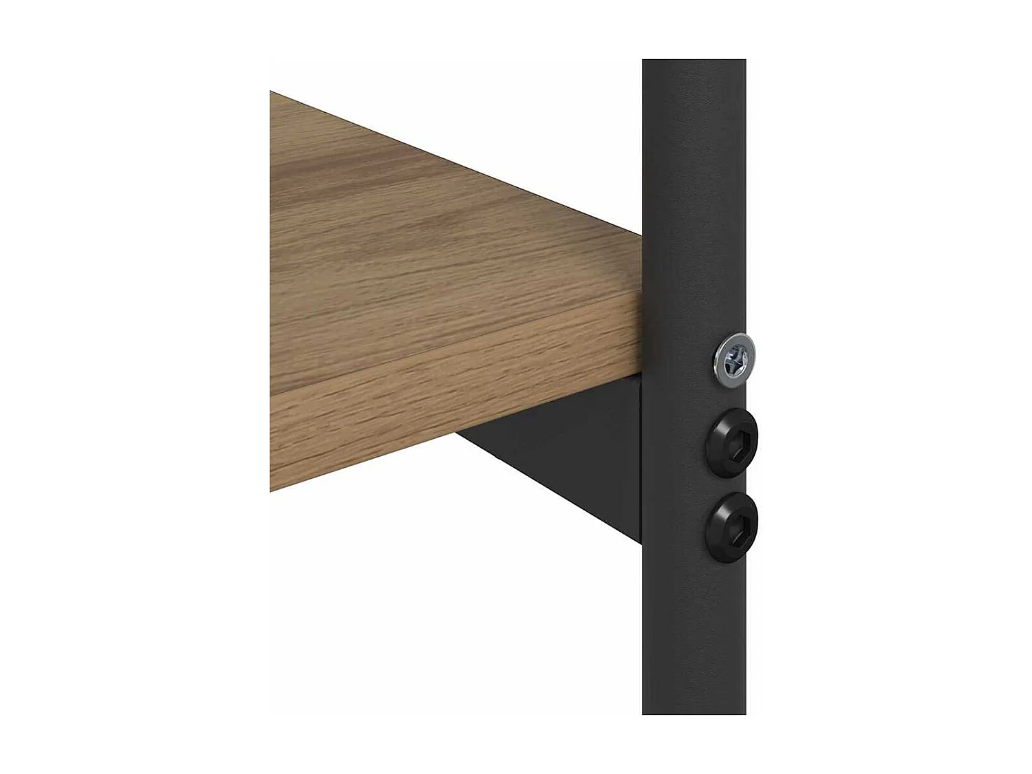 Table console avec étagère chêne artisanal 101 x 35 x 80.5 cm