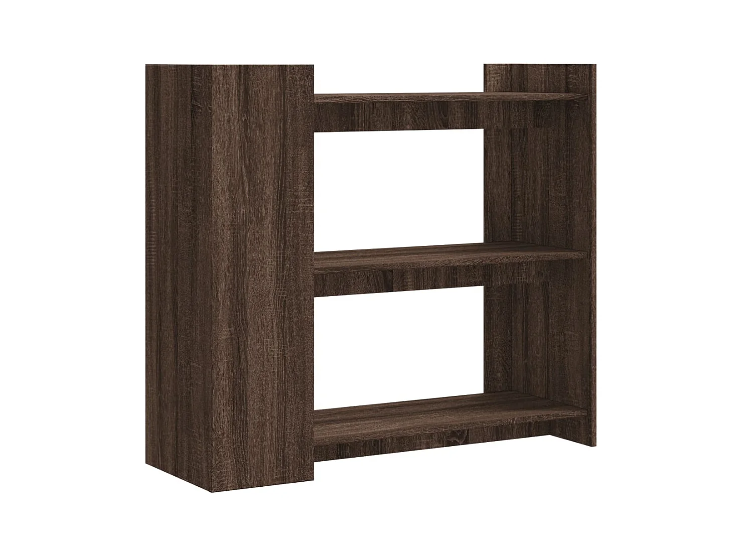 Mesa consola de madera de ingeniería marrón roble 100x35x90 cm