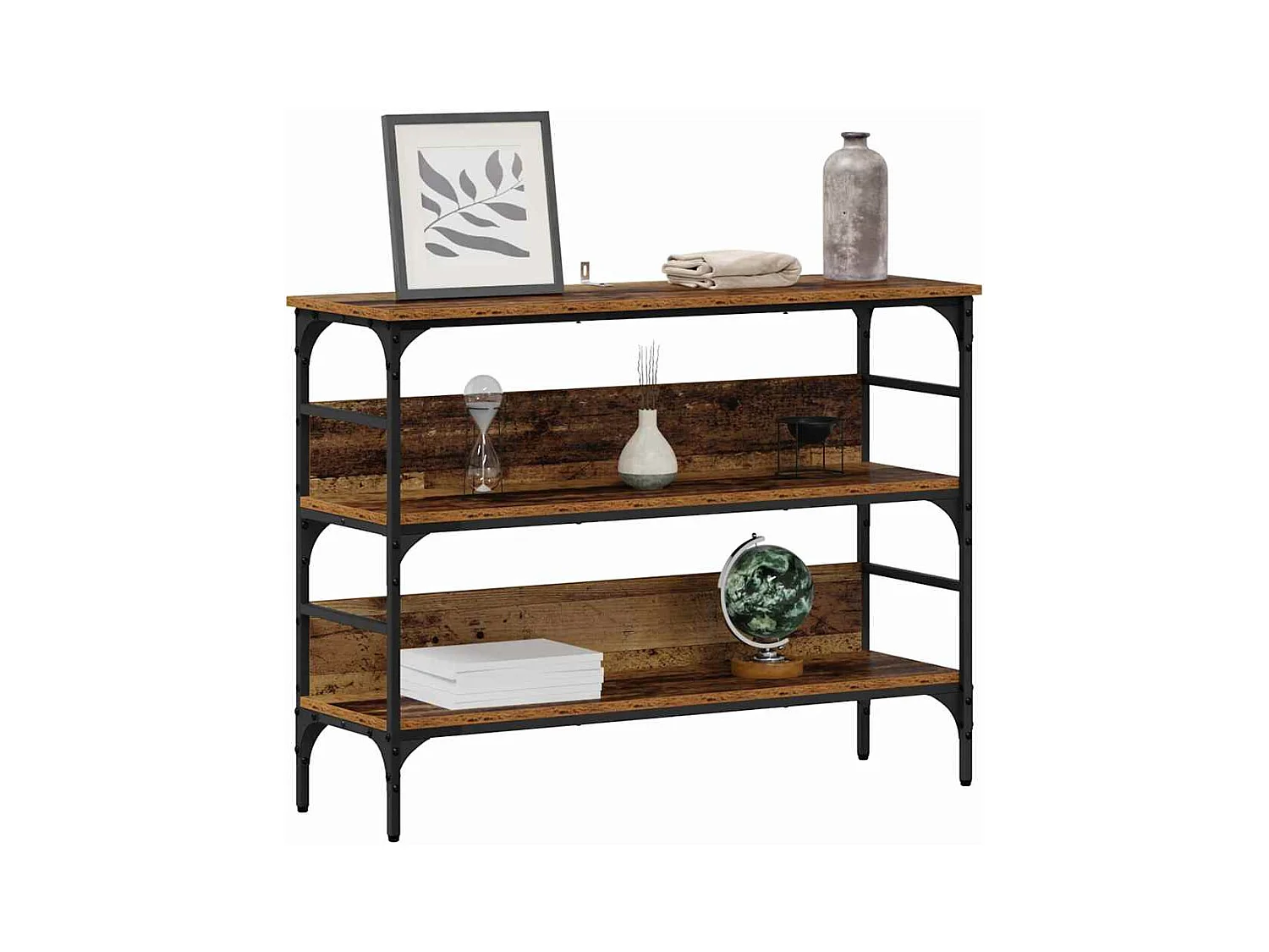 Mesa Consola Madera vieja 100 x 32 x 75 cm Madera contrachapada