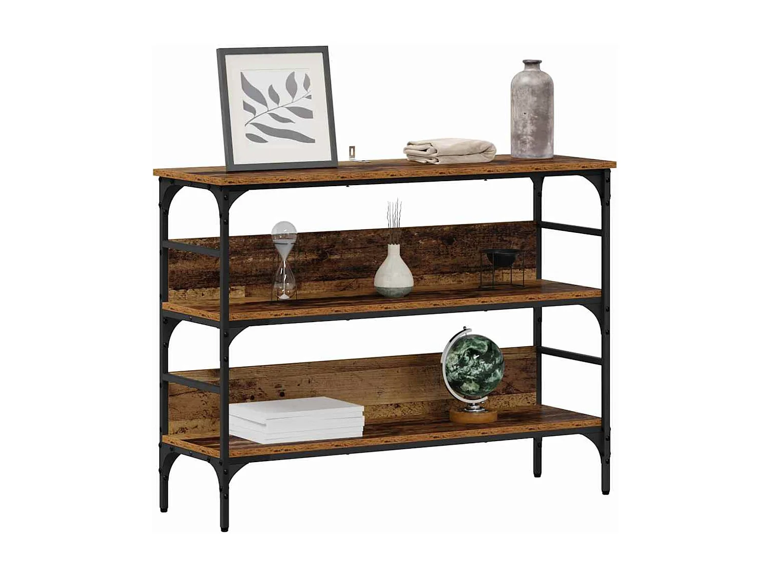 Mesa Consola Madera vieja 100 x 32 x 75 cm Madera contrachapada