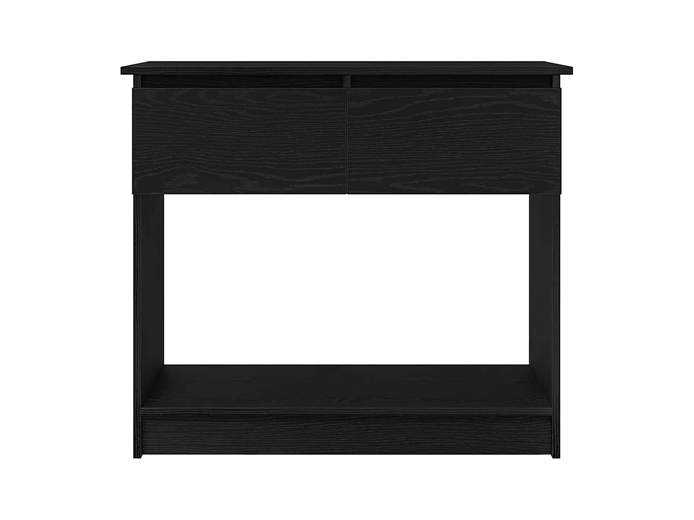 Table console avec tiroirs noir 85,5x38,5x74,5 cm