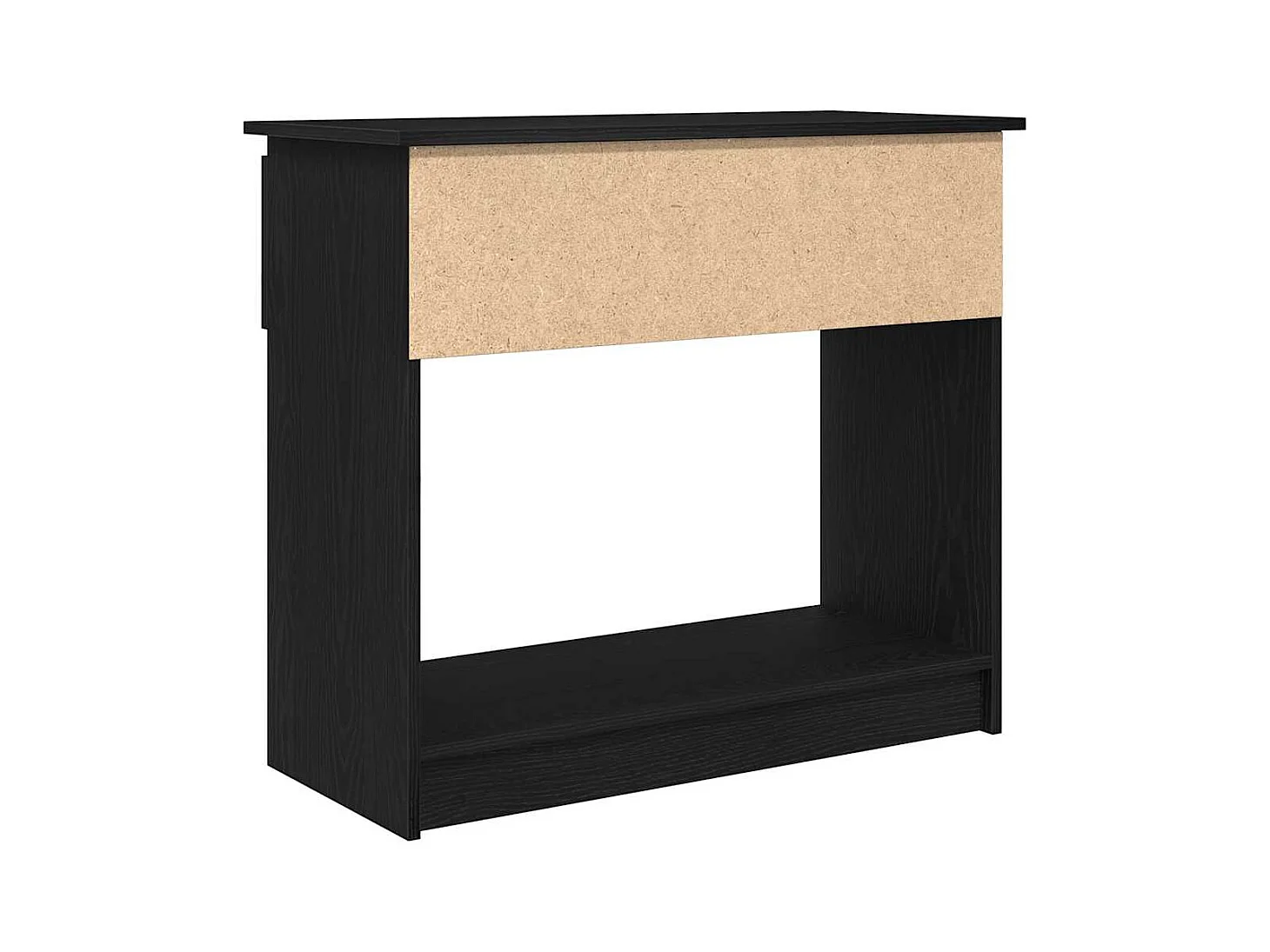 Table console avec tiroirs noir 85,5x38,5x74,5 cm