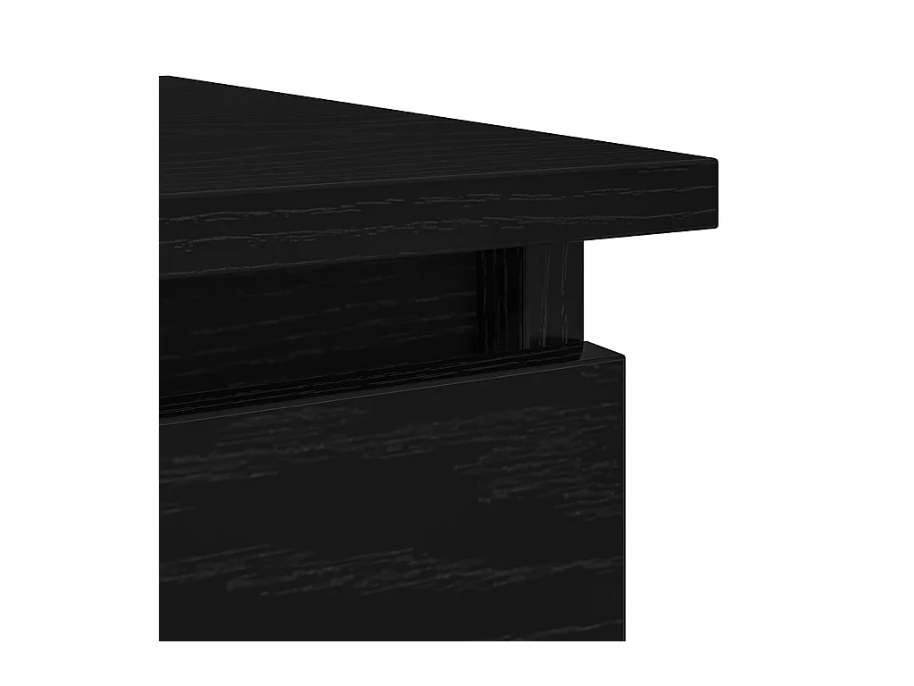 Table console avec tiroirs noir 85,5x38,5x74,5 cm