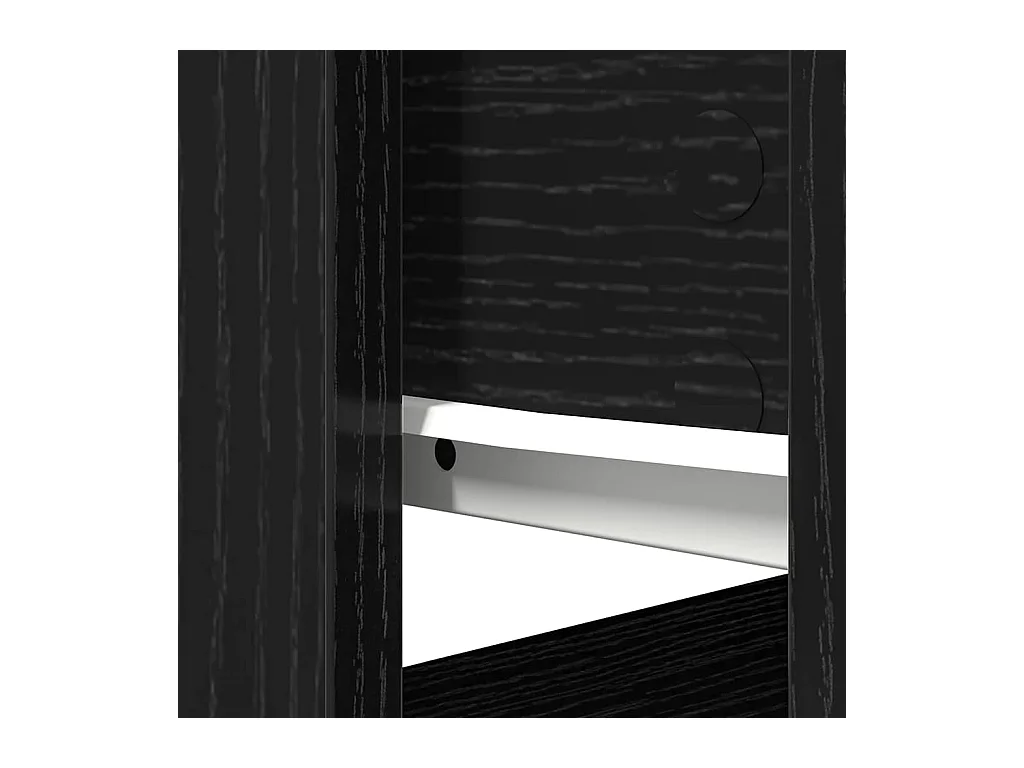 Table console avec tiroirs noir 85,5x38,5x74,5 cm