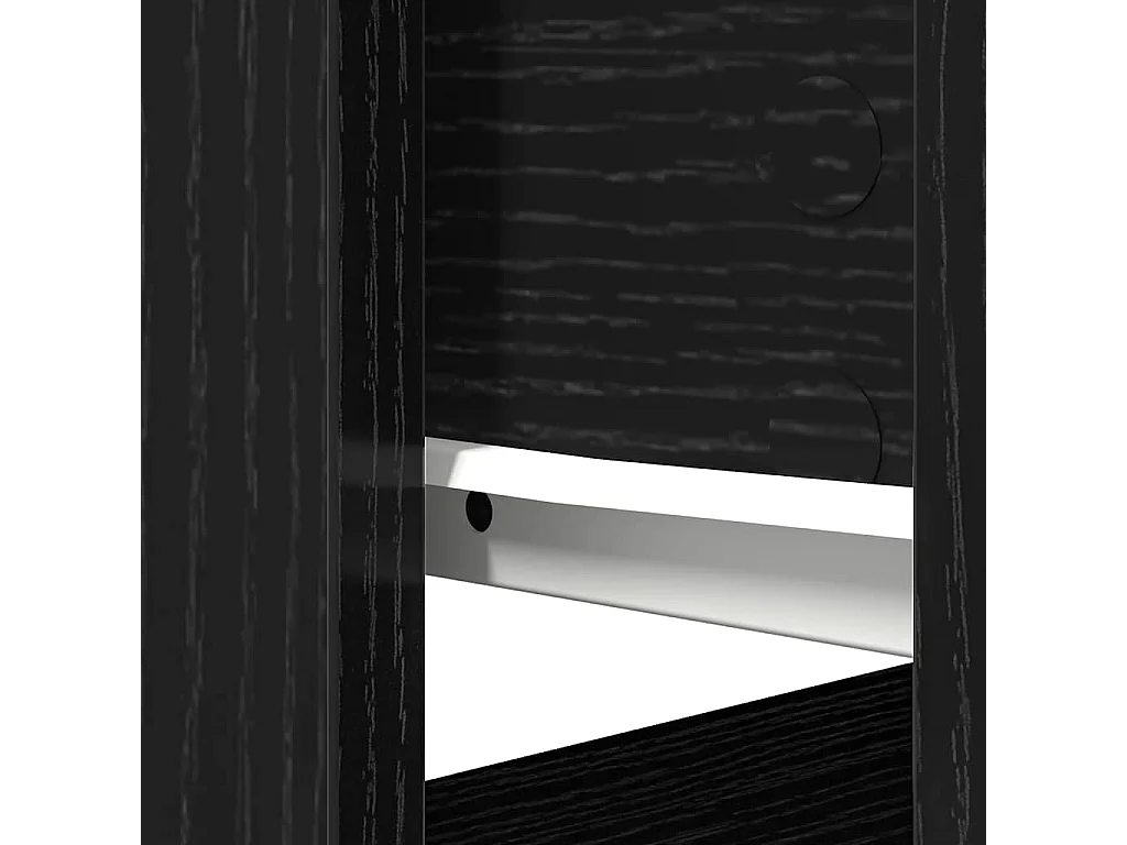 Mesa consola com gavetas 85,5x38,5x74,5 cm preto
