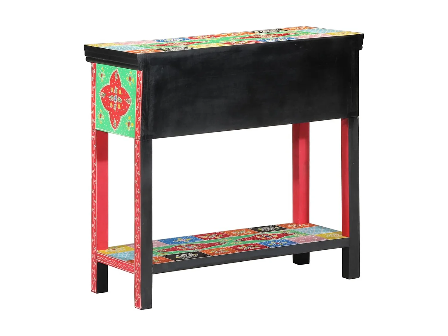 Table console Multicolore 80 x 35 x 76 cm Bois d'ingénierie