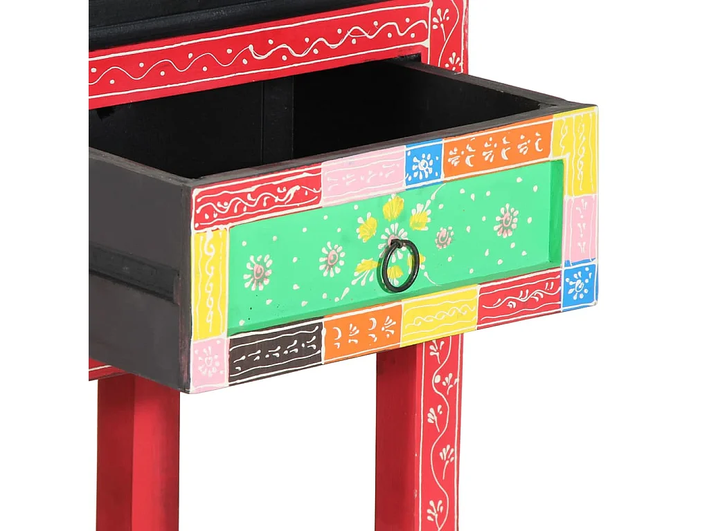 Table console Multicolore 80 x 35 x 76 cm Bois d'ingénierie