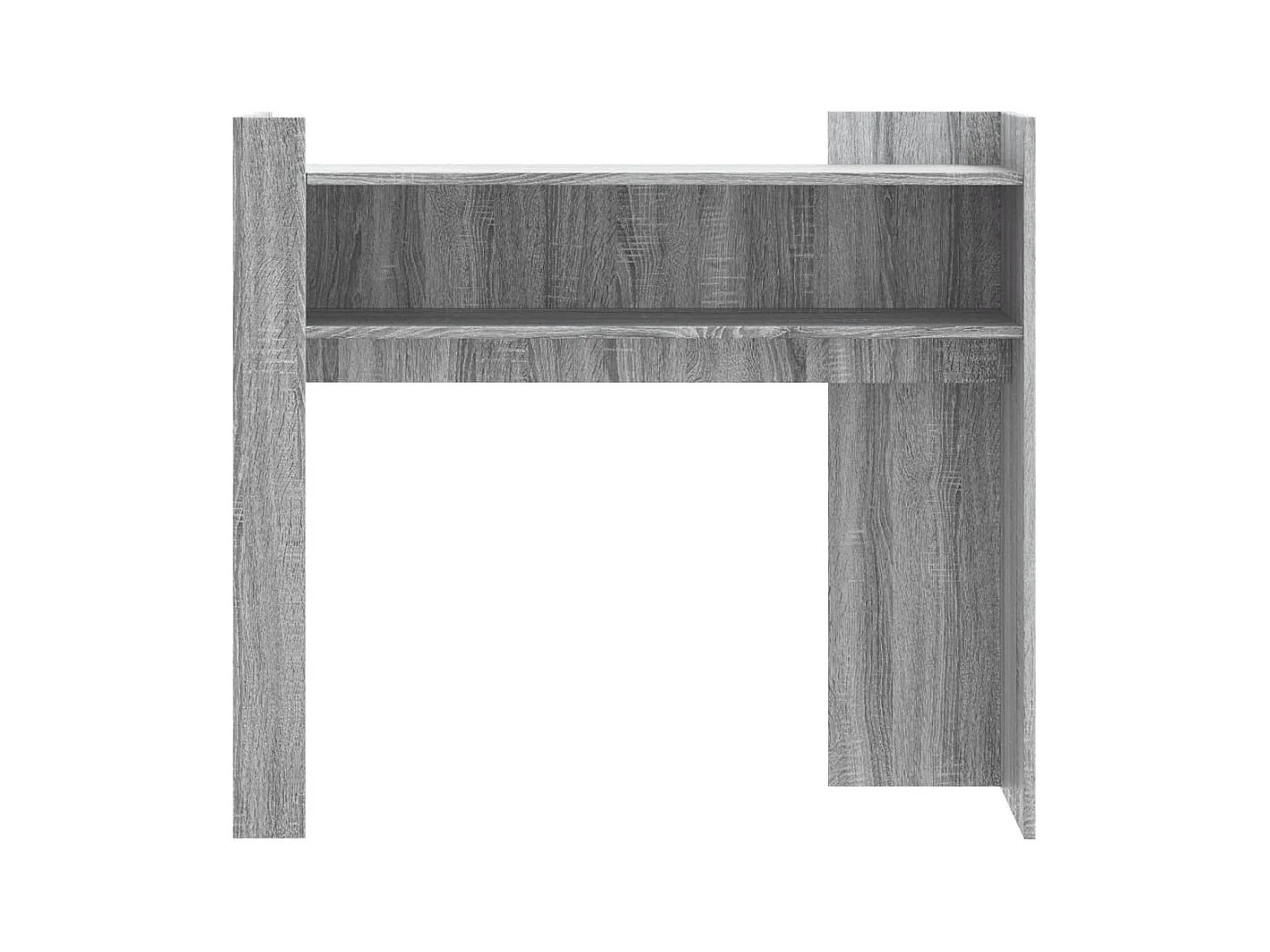Mesa consola 100x35x90 cm derivados de madeira cinzento sonoma