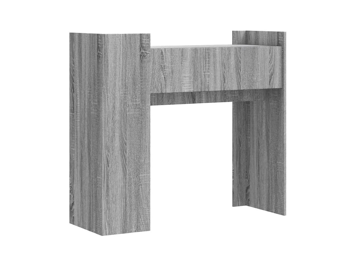 Mesa consola 100x35x90 cm derivados de madeira cinzento sonoma