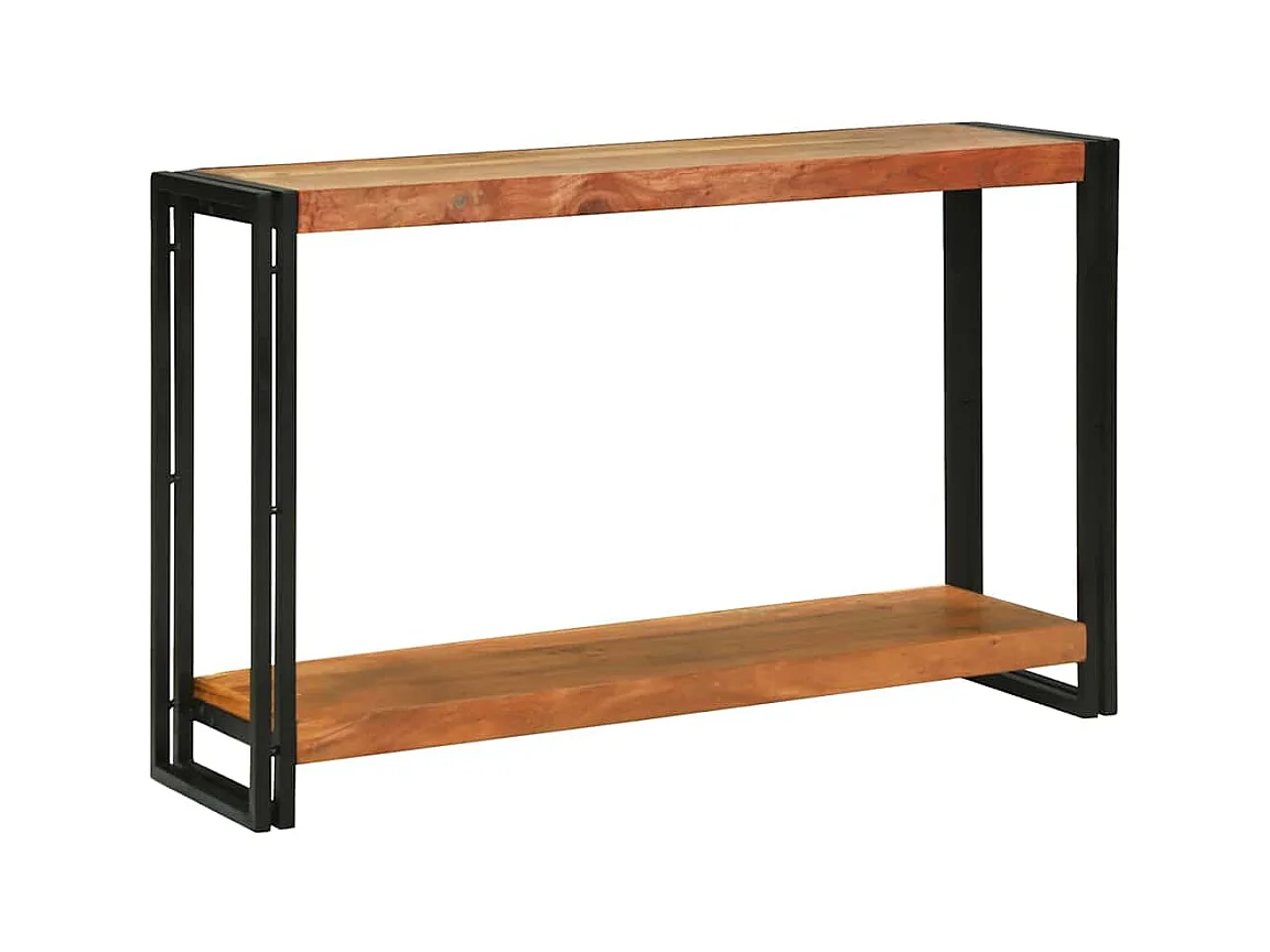 Mesa Consola Marrón 120 x 33 x 75 cm madera maciza de acacia