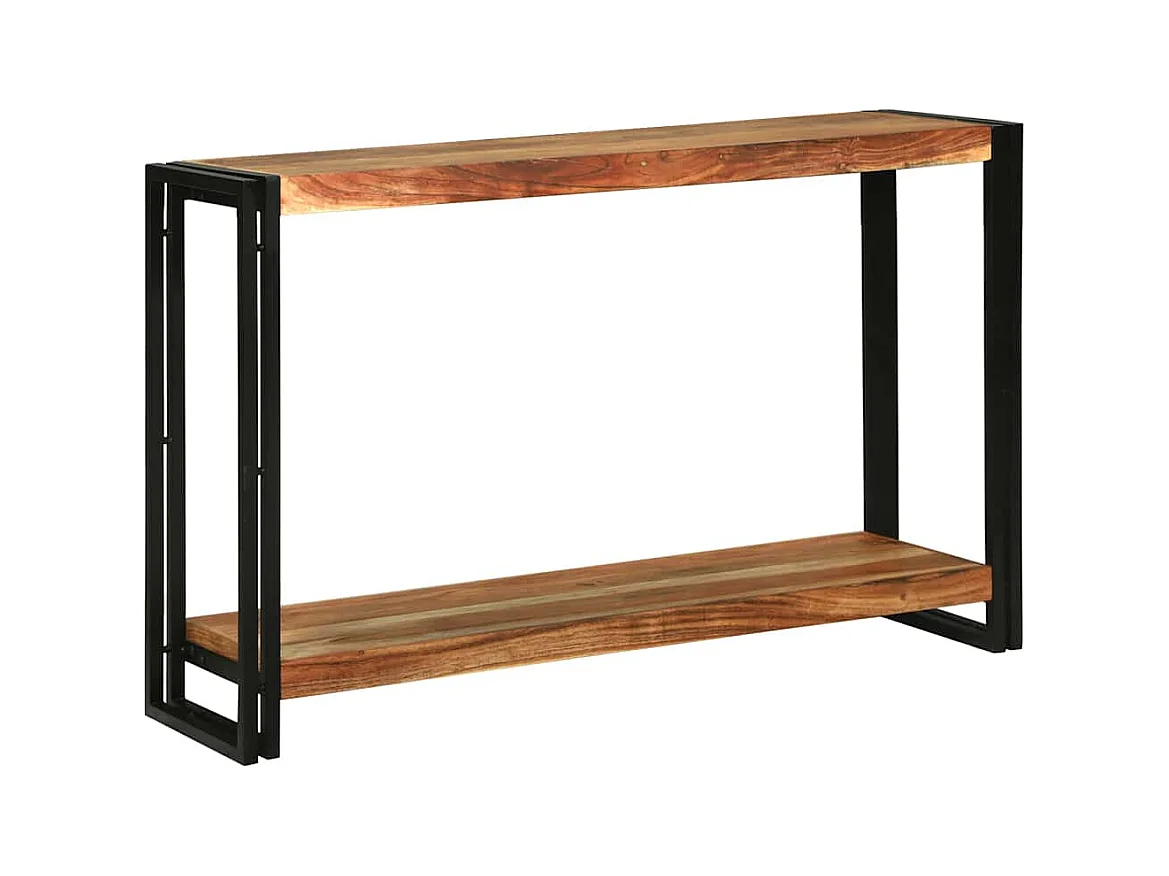 Mesa Consola Marrón 120 x 33 x 75 cm madera maciza de acacia