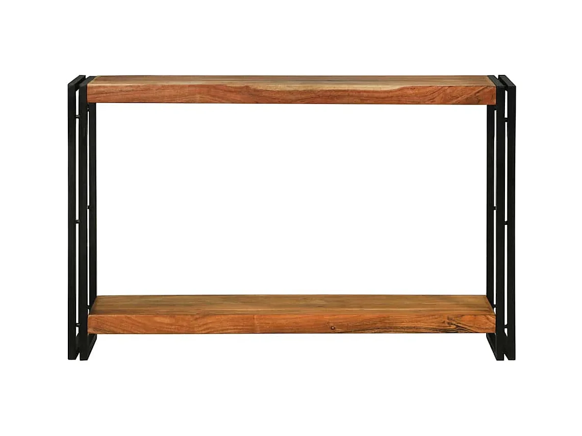 Mesa Consola Marrón 120 x 33 x 75 cm madera maciza de acacia