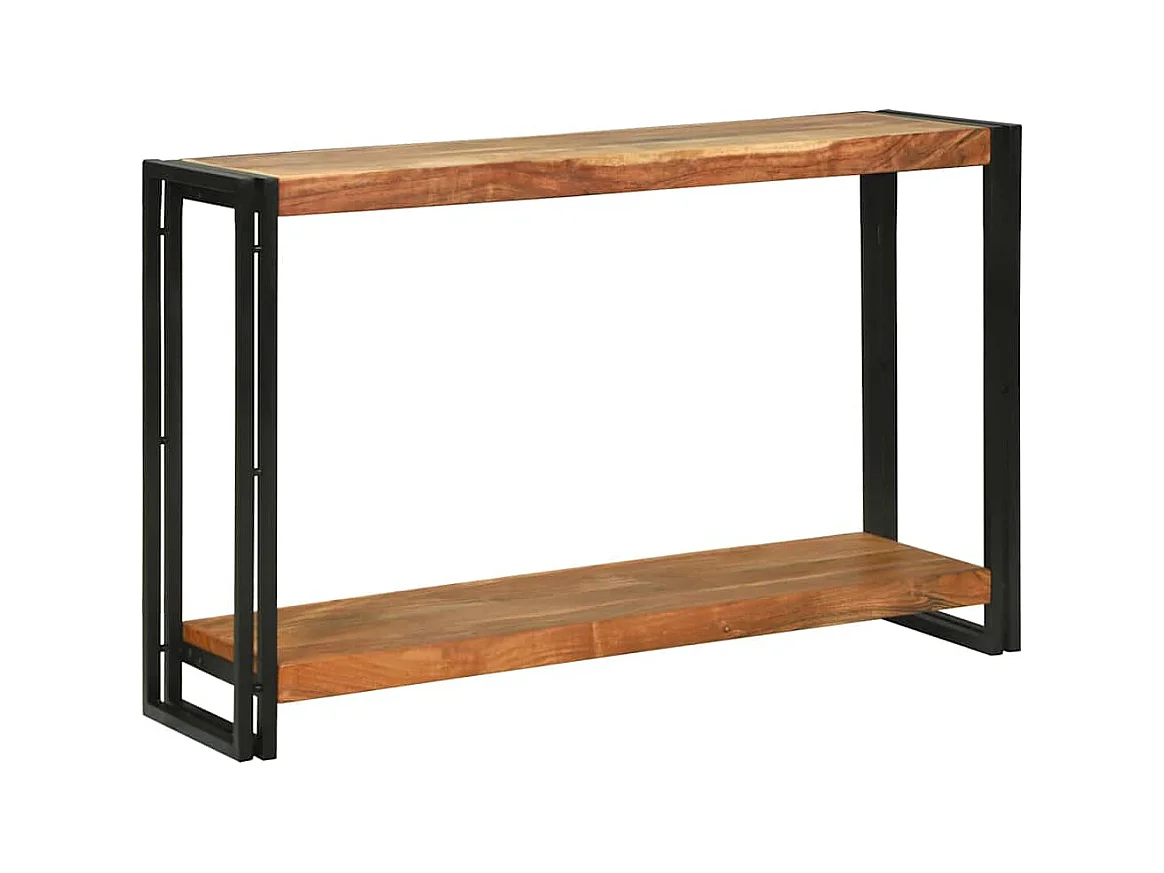 Mesa Consola Marrón 120 x 33 x 75 cm madera maciza de acacia