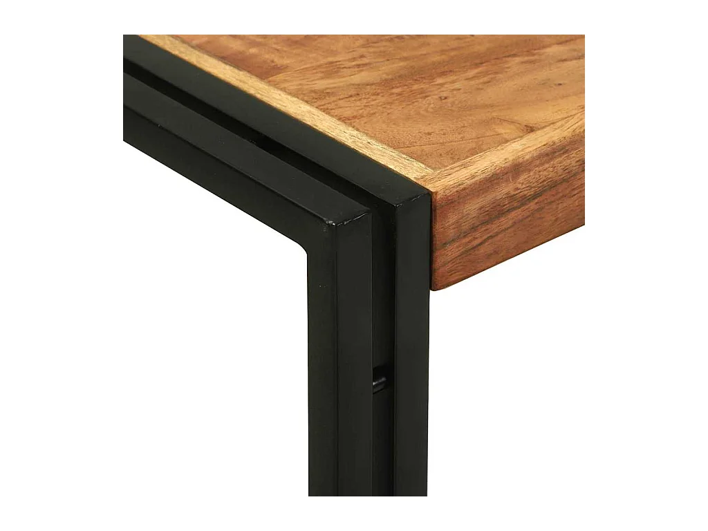 Mesa Consola Marrón 120 x 33 x 75 cm madera maciza de acacia