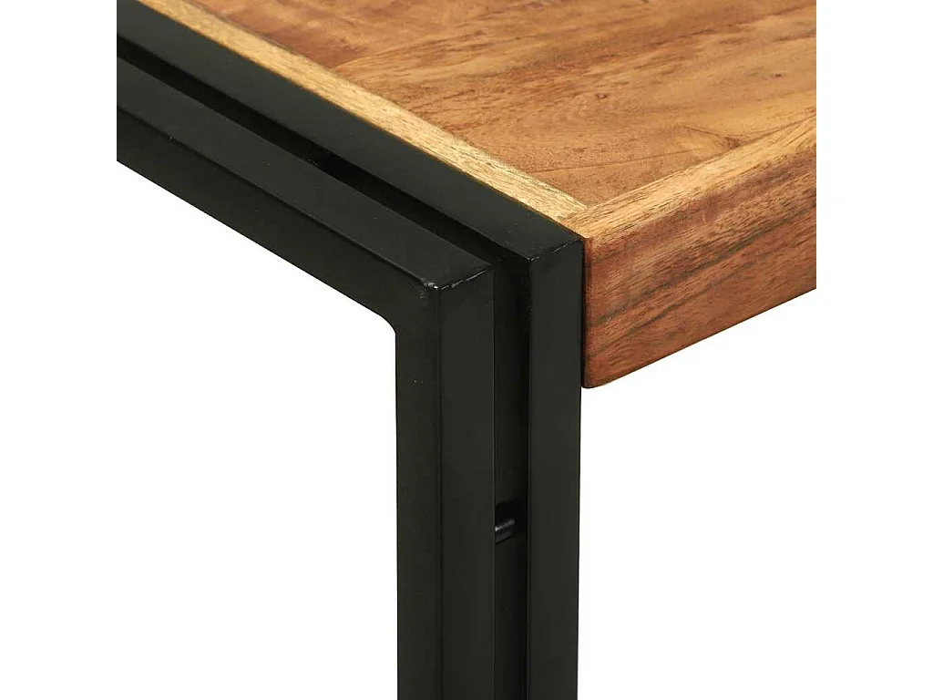 Mesa Consola Marrón 120 x 33 x 75 cm madera maciza de acacia