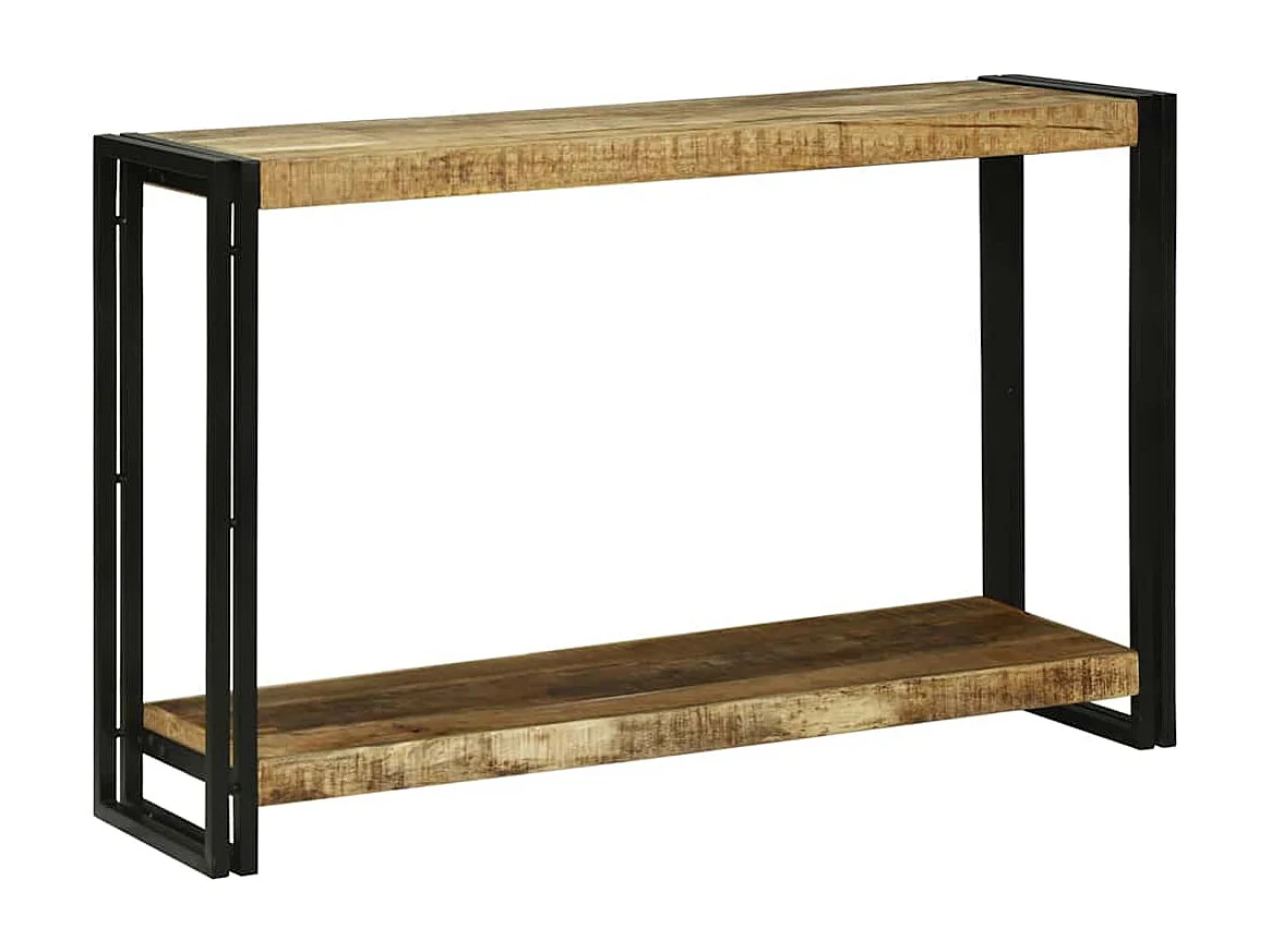 Table console 120 x 33 x 75 cm Bois de manguier brut massif