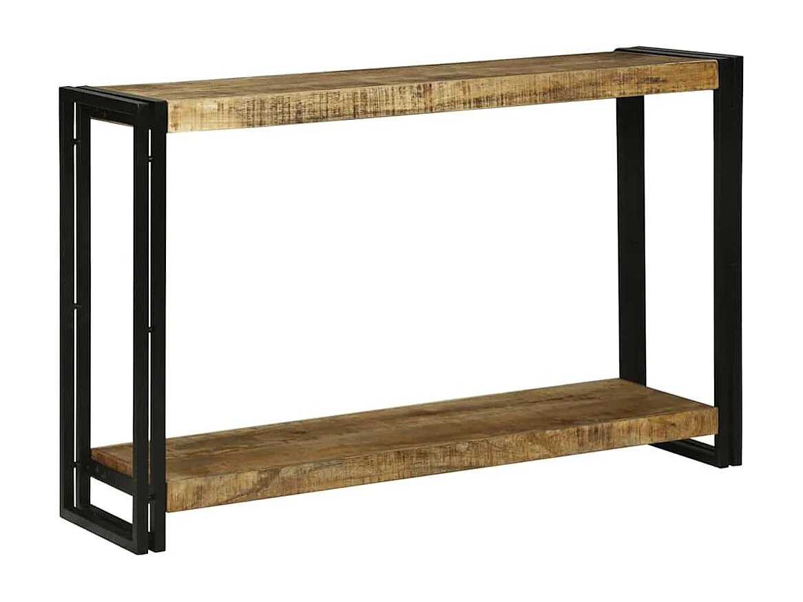 Table console 120 x 33 x 75 cm Bois de manguier brut massif