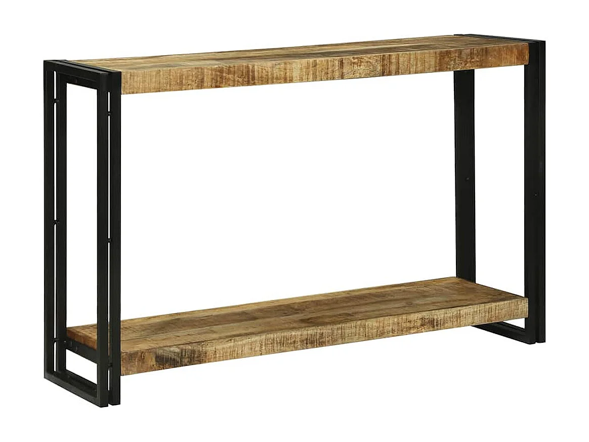 Table console 120 x 33 x 75 cm Bois de manguier brut massif