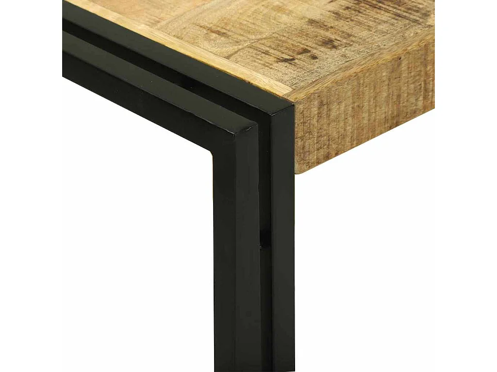 Table console 120 x 33 x 75 cm Bois de manguier brut massif