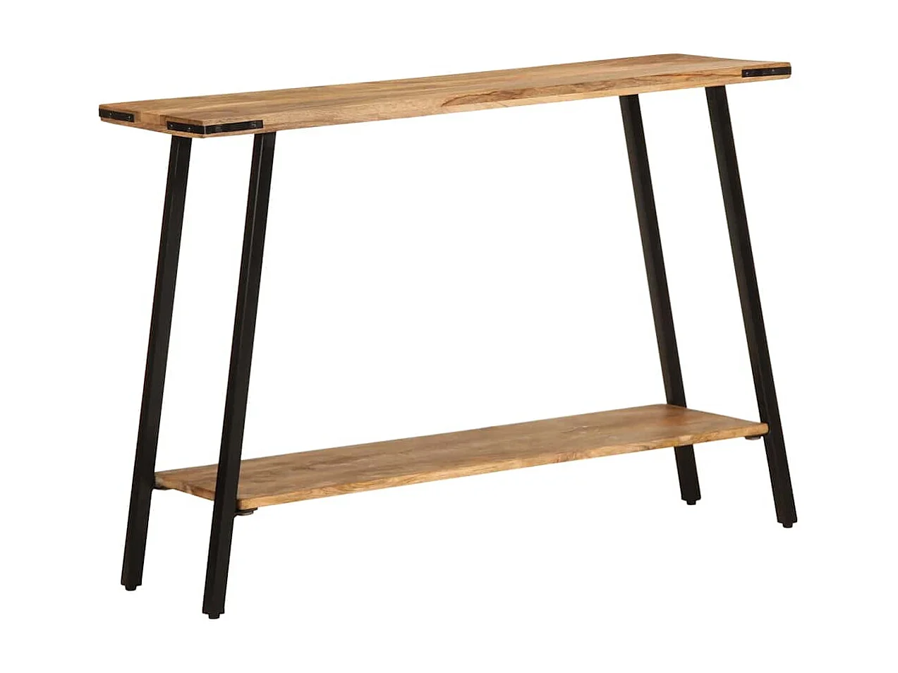 Mesa consola de madera maciza de mango 110x30x75 cm