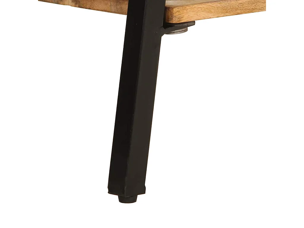 Mesa consola de madera maciza de mango 110x30x75 cm