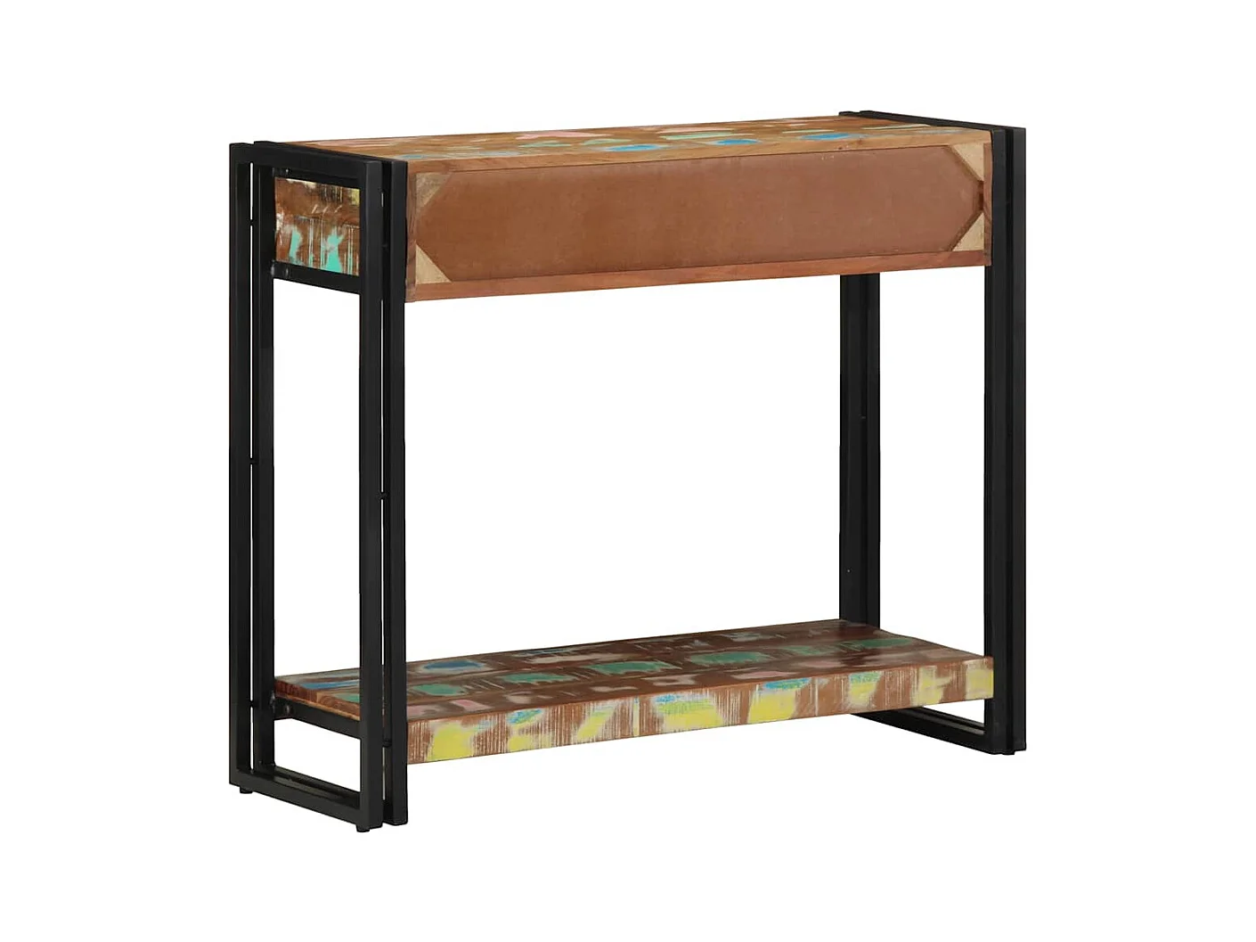Mesa Consola Multicolor 90 x 33 x 75 cm madera maciza reciclada