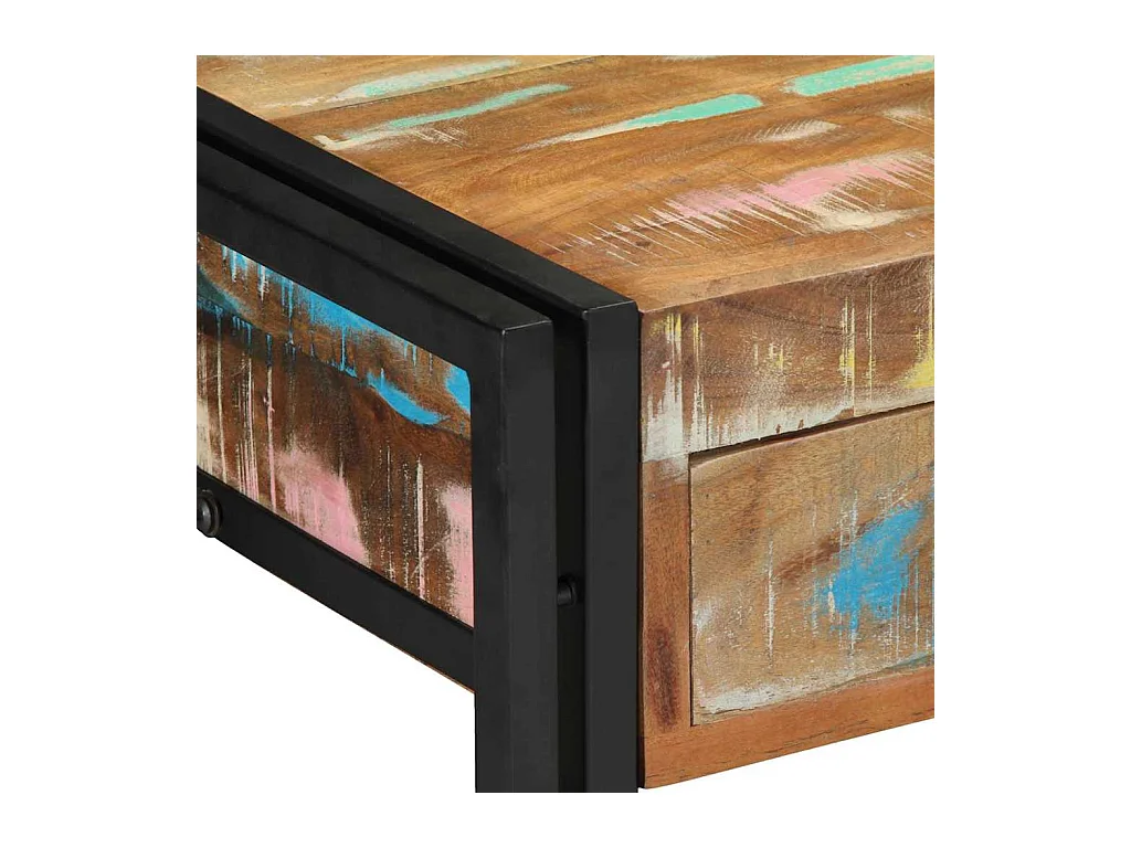 Mesa Consola Multicolor 90 x 33 x 75 cm madera maciza reciclada