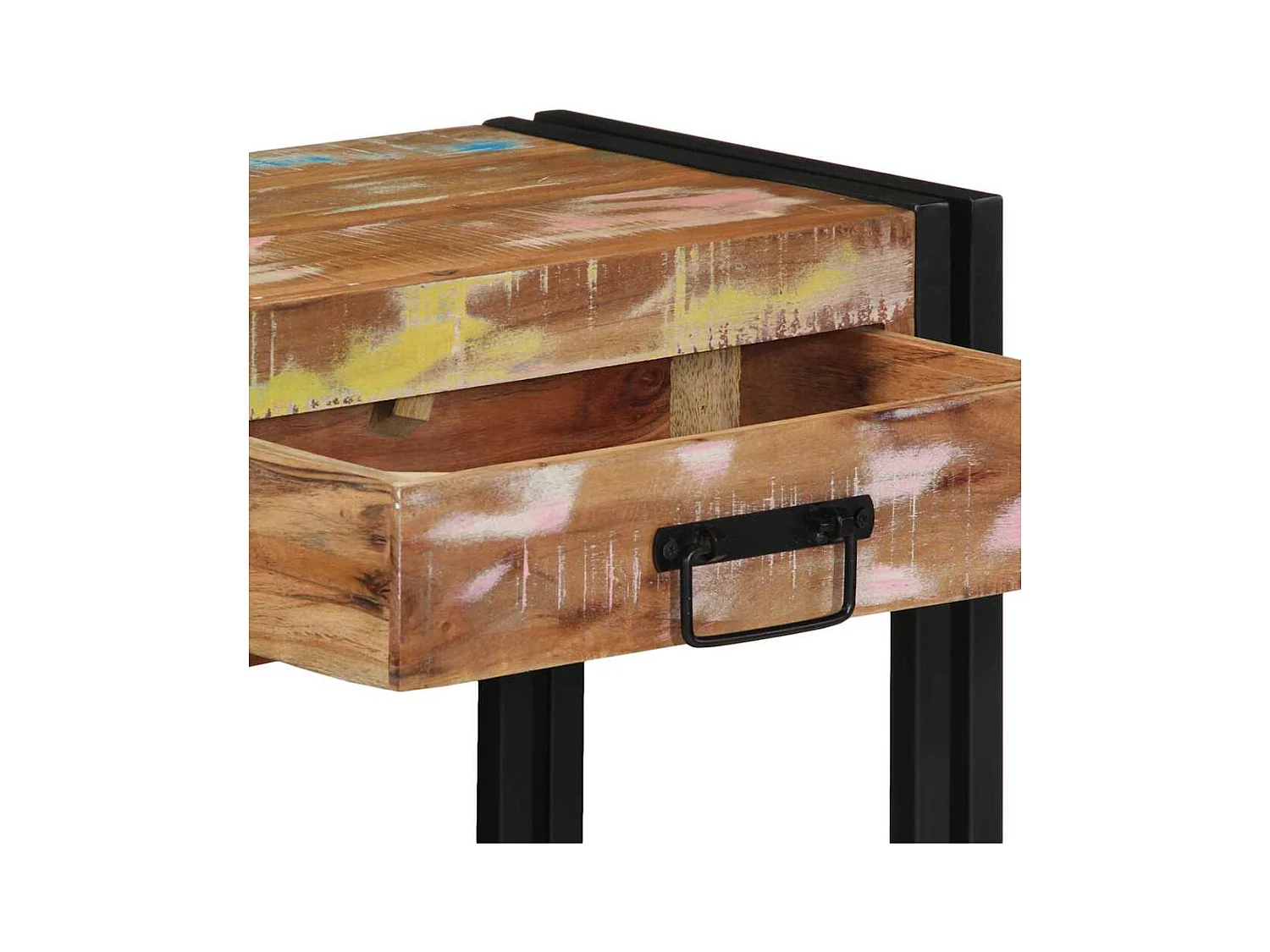 Mesa Consola Multicolor 90 x 33 x 75 cm madera maciza reciclada