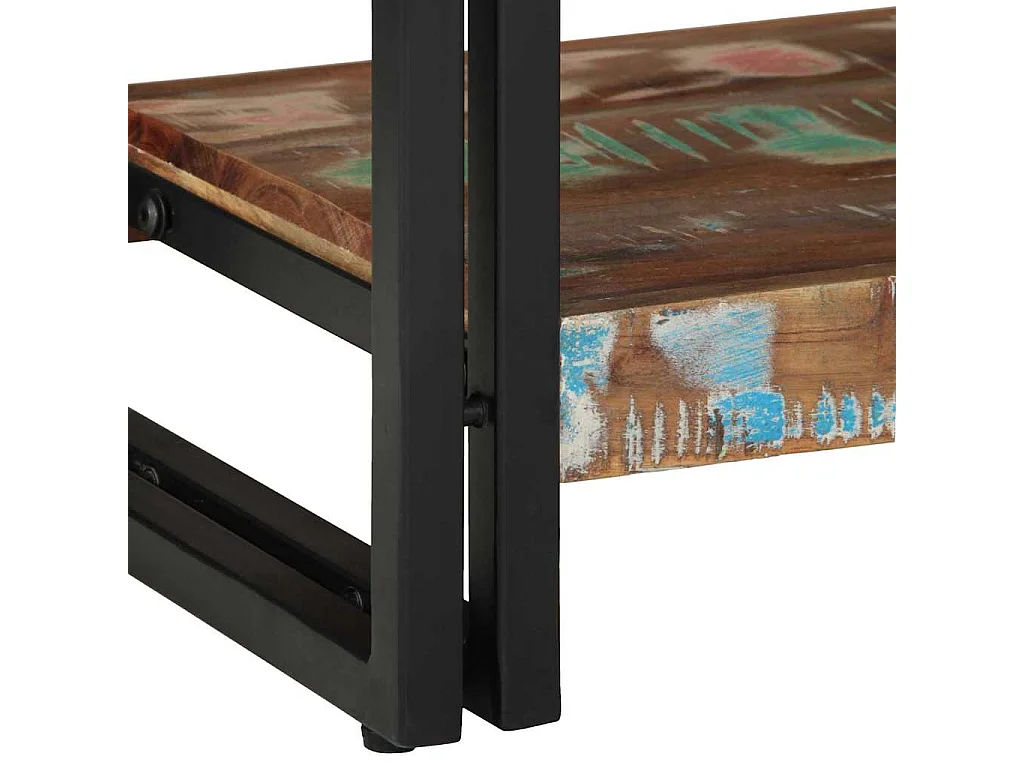 Table console Multicolore bois de récupération massif