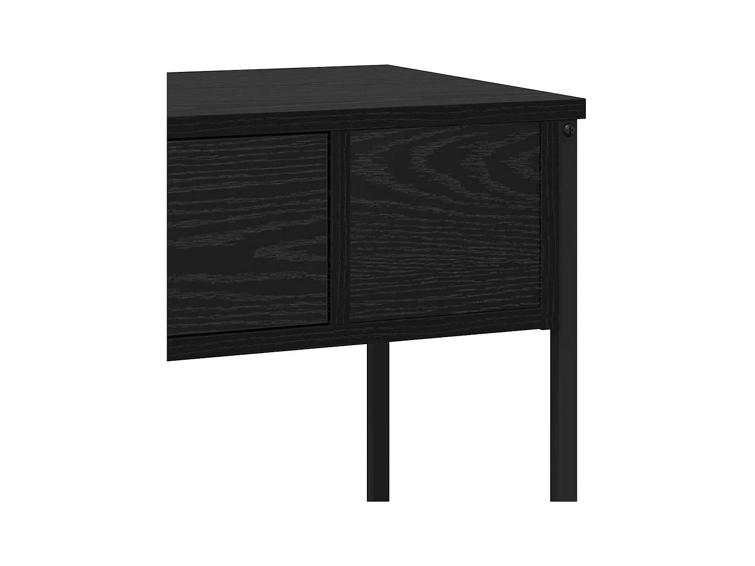 Table console Chêne noir 100 x 34.5 x 75 cm Bois d'ingénierie