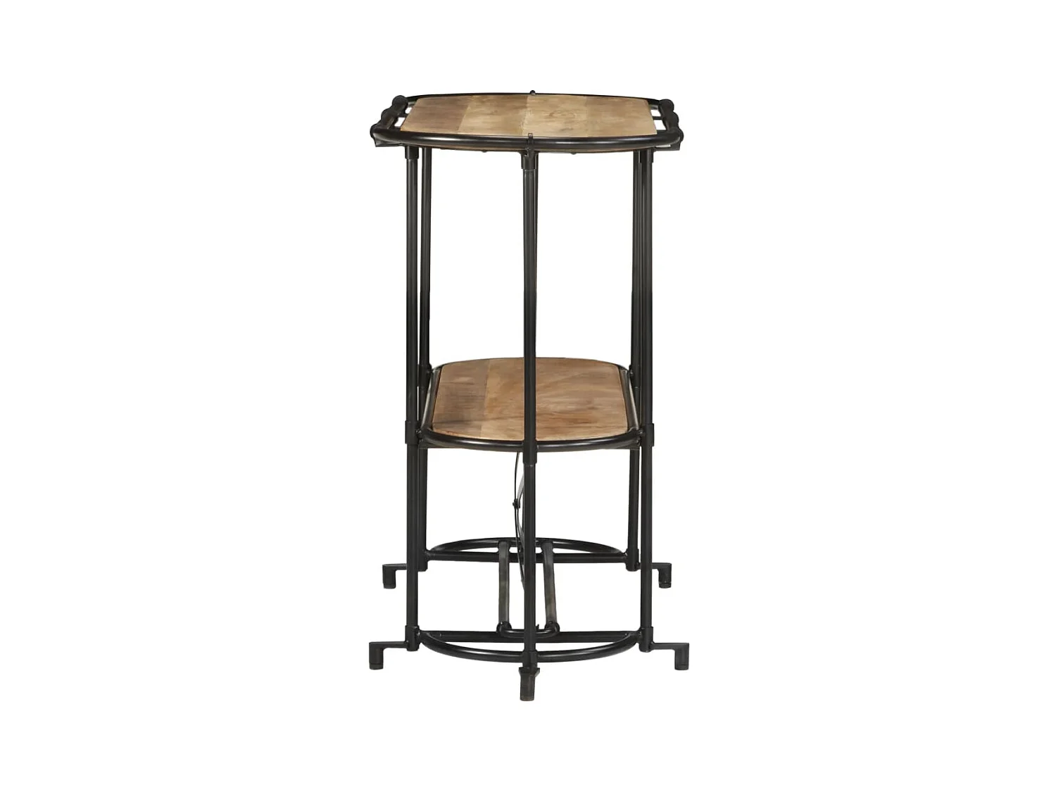 Mesa consola madera maciza de mango rugosa 110x42x76 cm